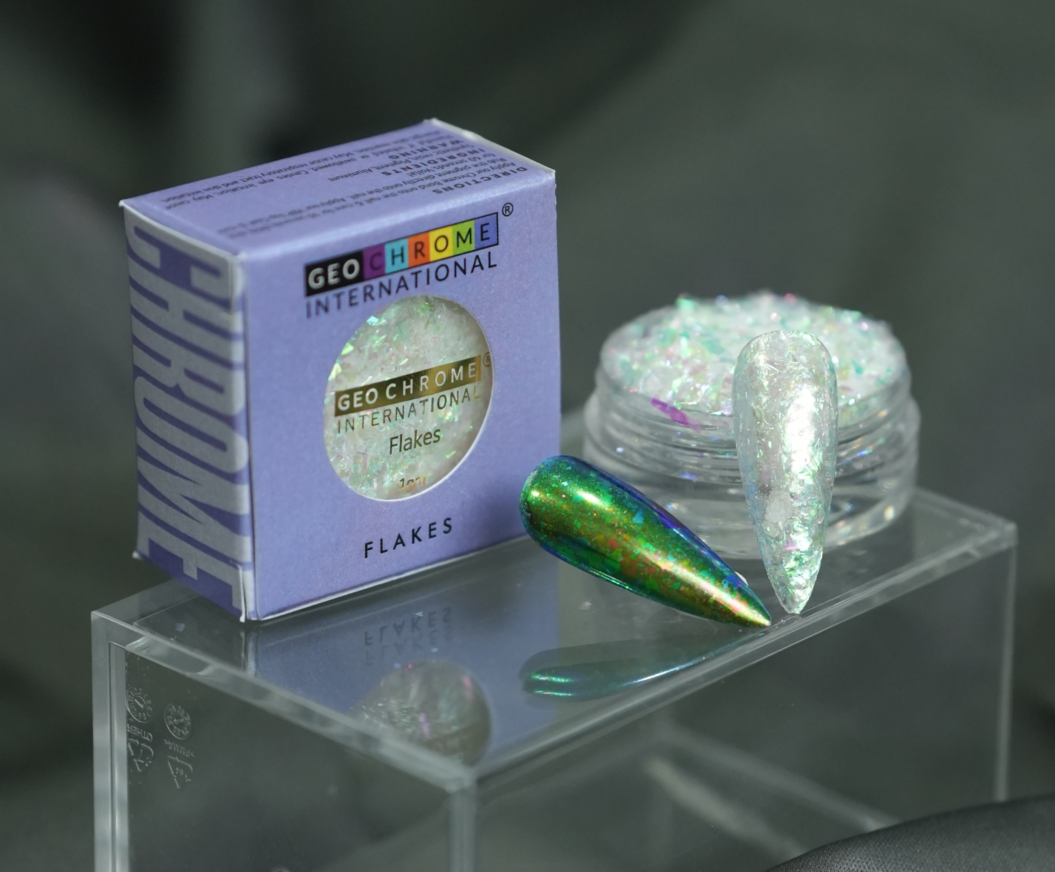 Transparent Optical Chameleon Flake - Aurora