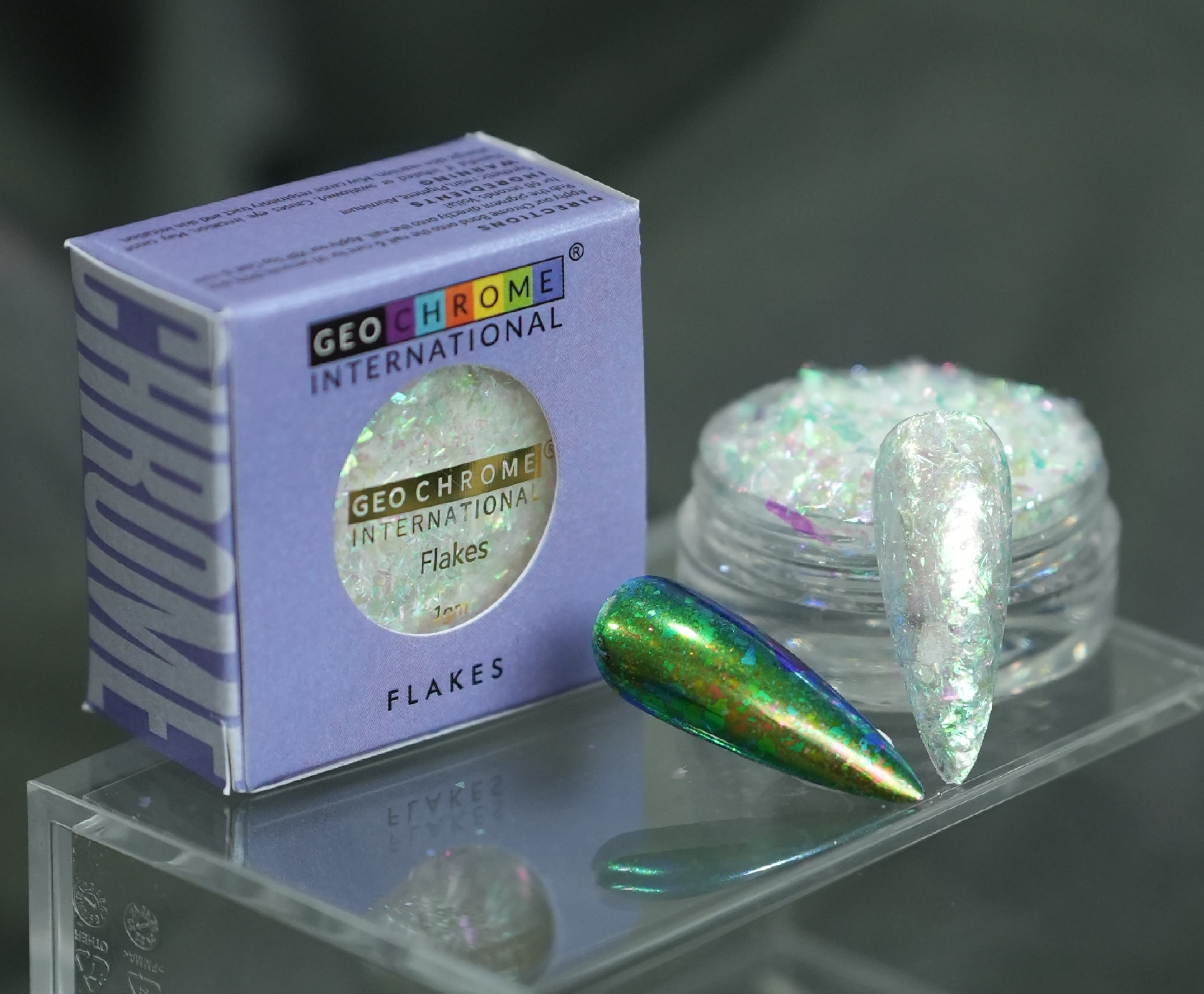 Transparent Optical Chameleon Flake - Aurora