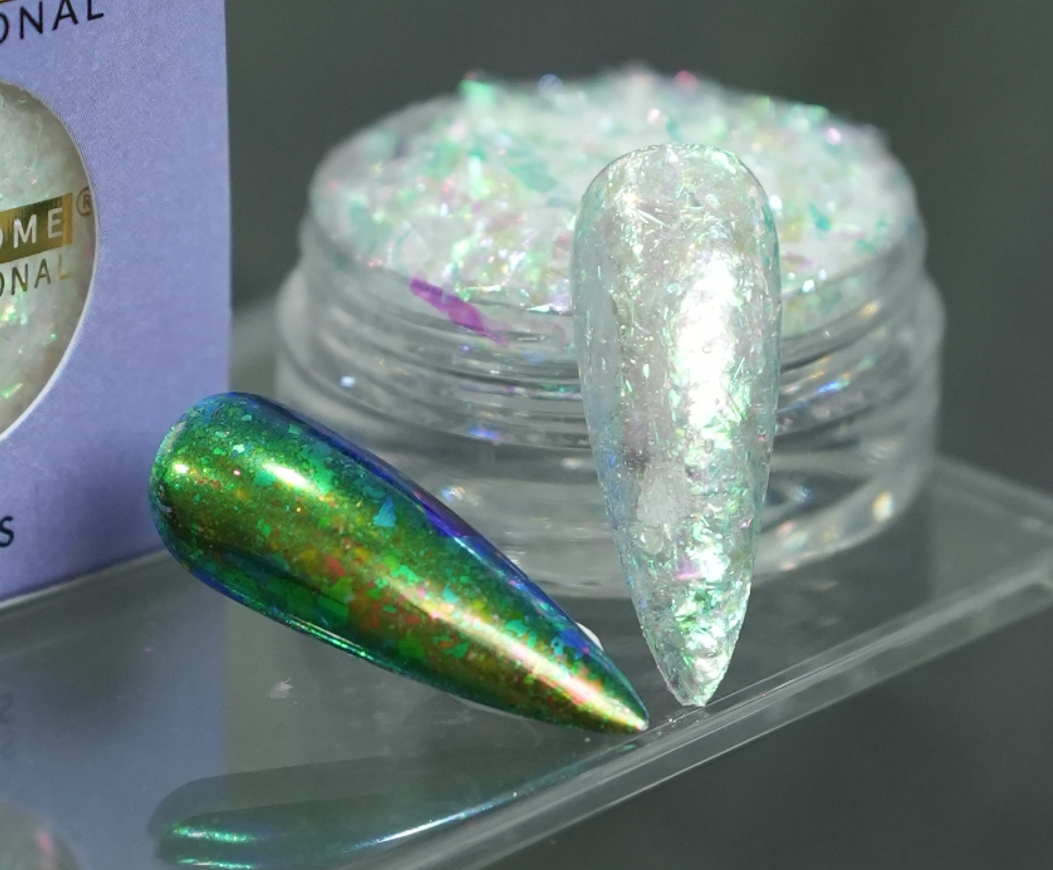 Transparent Optical Chameleon Flake - Aurora